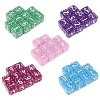 10buc/set de 6-verso Linie Zaruri Margele Disponibil in mai Multe Culori Desktop Consiliu de Masă Joc de Rol Jocuri de 15mm