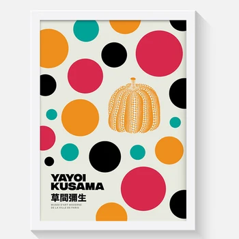 Yayoi Kusama de Artă Expoziție de Postere si Printuri Cuadros Galerie de Arta de Perete Imagine Museum Canvas Moderne de Decorare Camera de zi