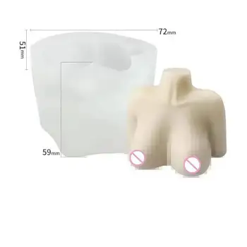 3D Sexy Fund Lumânare Mucegai Silicon Manual Lumanare Aromatherapy Face Cadou Practic de a Face Instrumente Creative Decor Acasă
