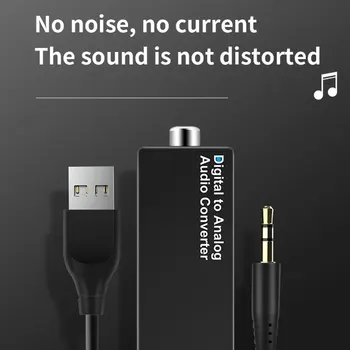 D15 Digital la Analogic Convertor Audio Optic, Coaxial, Fibre 3,5 mm Jack Port USB DAC Audio Decoder