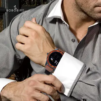 BOBO PASĂRE 2021 Ceas Inteligent Bărbați funcția Multi-Touch de Fitness Tracker Bluetooth 5.0 Smartwatch rezistent la apa reloj inteligente