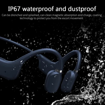 A5 Căști fără Fir Bluetooth Conducție Osoasă Căști Stereo Hands-free, Căști Outpoor Sport rezistent la apa Căști Cu Microfon