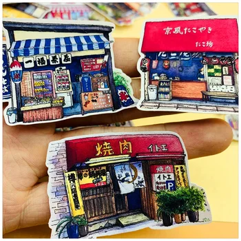21Pcs/Pachet 2019 Japoneză Construirea Alimentare de Casă Magazin Autocolant DIY Meșteșug Scrapbooking Album Junk Jurnalul Planificator de Autocolante Decorative