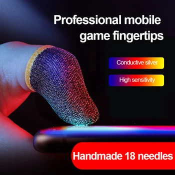 2 buc Deget Acoperă Respirabil Controler de Joc Finger Sleeve Pentru Pubg Sudoare Dovada Non-Zero Ecran Tactil de Jocuri Deget de Mănușă