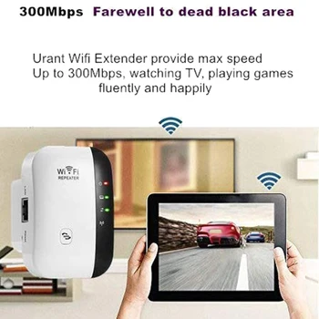 Rețea WiFi Repeater Wireless Amplificator de Semnal Mic cu Pâine de Rutare Extender 300M Releu Repetor Priza UK