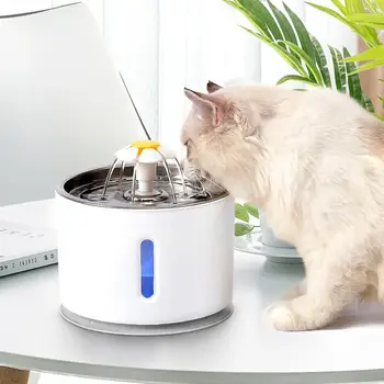 Câine de companie Pisica Fântână de Apă Electrice Automate de alimentare cu Apă Dozator Recipient CONDUS de Nivel de Apă de Afișare Pentru Câini Pisici Bea