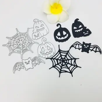 Tăiere de Metal Moare de Halloween Fantoma Moare de Tăiere Stencil DIY Scrapbooking Album Card de Timbru Grava Crăciun Moare