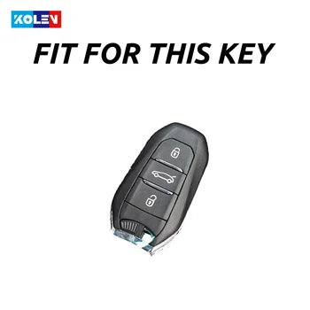 Piele + TPU Auto Smart Key Caz Acoperire Fob Pentru Peugeot 308 3008 508 5008 408 4008 208 301 407 Pentru Citroen C4 C6 C3-XR Picasso, DS