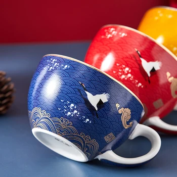 De lux de Aur Ceramice Cești de Cafea Farfurie cu Lapte Cappuccino Ceașcă Ceașcă de Ceai cu Cutie Cadou