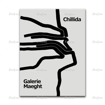 Acasă Scandinav Set Postere-Daneză Artă/Arta Spaniola/Franceza Art-Decor Acasă Panza - Rasmus Nellemann - Matisse-Chillida Arta De Perete