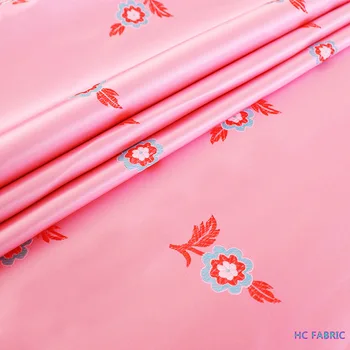 75cm Satin de Cusut, Tesaturi Brocart Model Jacquard Designer Tesatura pentru Cheongsam și Kimono Mozaic Manual Material