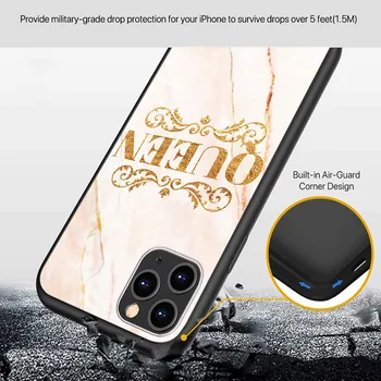Capac de silicon Regele Regina Cuplu Coroana Pentru Apple IPhone 12 Mini 11 Pro XS MAX XR X 8 7 6S 6 Plus 5S Telefon Caz SE