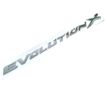 Evoluția X Litere din Plastic ABS de Styling Auto Emblema, Insigna de Automobile Reorganizare Portbagaj 3D Autocolant, Decal pentru Mitsubishi Lancer EVO