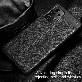 Telefon Protector Pentru Samsung Galaxy F M 62 12 32 42 52 72 Textura de Piele Capacul din Spate Pentru Galaxy S 21 20 FE Ultra Plus 5G Shell