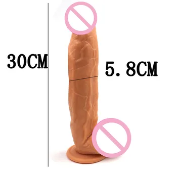 Super Lung Mare Dildo 11.8 Inch 30cm Analsex Jucarii Sexuale Pentru Femei Penis Realistic Cock ventuza Masturbator Intim Bunuri