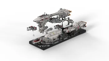 Interstelar mici particule scena bloc MOC nava spatiala Star Destroyer Imperiul navă de război de asamblare model de jucărie pentru copii cadouri