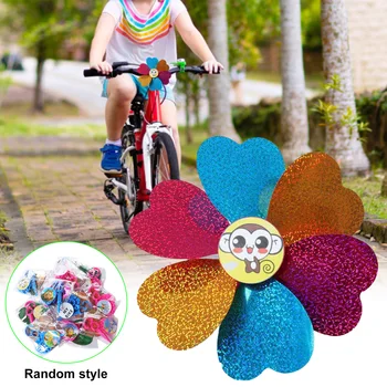 1 buc culoare moară de vânt, moară de vânt jucărie PVC biciclete moară de vânt, biciclete copii scuter accesorii #25