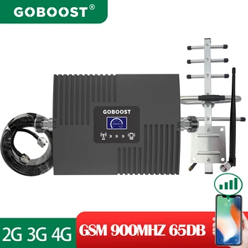 GOBOOST 4G Amplificator GSM 900 MHz Celulare Amplificator de Semnal 65DB Rețea Repetor Display Telefon Mobil Cablu de Antenă un Set pentru Acasă