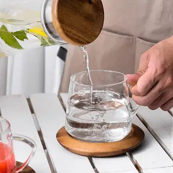 Sticlă Borosilicată mare Ceașcă de Ceai Simplu de Înaltă calitate Ceașcă de Cafea Transparent Rezistent la Temperaturi Ridicate Cupa