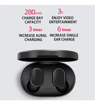 TWS compatibil Bluetooth Căști TWS Wireless Headphons Căști Auriculare Stereo Gaming Headset Cu Încărcare Cutie Pentru Xiaomi