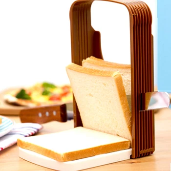 Pâine Prăjită Slicer Plastic Pliabil Pâine Cutter Rack Ghid De Tăiere Feliere Instrument De Bucatarie Accesorii Practice Pâine Tăietor De Pâine