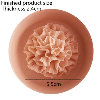 3D Garoafa în formă silicon bomboane moi mucegai tort de decorare instrument de Bomboane de Ciocolată Mucegai