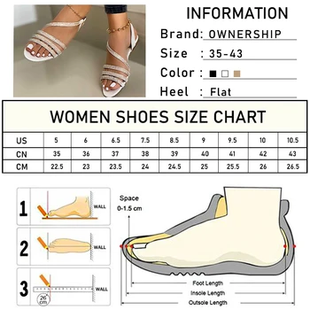Femei Sandale De Vară De Moda Femeie Plat Doamnelor Sexy Bandă Îngustă Cataramă Pantofi 2020 Bling Paiete Cristal Încălțăminte Plus Dimensiune 35-43