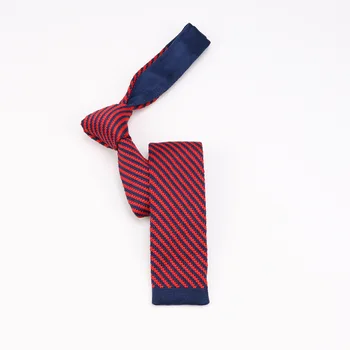 Noul 5.5 cm Subțire Tricot Cravată pentru Bărbați Afaceri de Agrement Slab Cravata Bleumarin Geometrice, Dungi Moda Țese Legături Accesorii