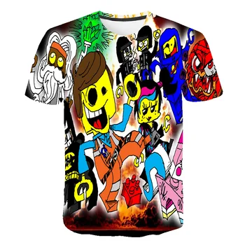 Vara Tricou Haine de Băiat 3D Copii Ninja Kai T-Shirt de Desene animate Anime, Fată de Moda T-Shirt Îmbrăcăminte Haine pentru Copii 4-14T
