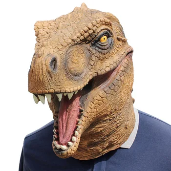 Dino Halloween Cosplay Dinozaur Jurassic Masca Masquerade Animal Mască de Latex Dinozaur Măști Festival Costum de elemente de Recuzită pentru Adulți