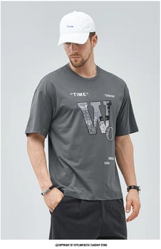 KK856 2021 vară nouă tendință de personalitate distractiv de imprimare rotund gât vrac bărbați cu mânecă scurtă T-shirt