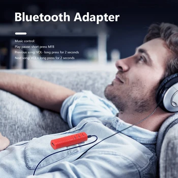 XT-2 5.0 Receptor Audio pentru Căști cu Fir Speaker Handsfree Car Kit-ul de 3,5 mm Jack AUX de Muzică fără Fir Transmițător Adaptor