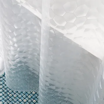Clar Perdea de Duș din Plastic Alb rezistent la apa de Baie Perdele de Linie Transparentă Baie Mucegai PEVA Casa de Lux cu Cârlige