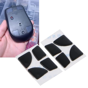 2Sets Mouse-ul Patine de Înlocuire Aluneca Picioarele Tampoane Negru Mouse Picioare Autocolant pentru logitech MX Anywhere 2 Mouse-ul 35EA