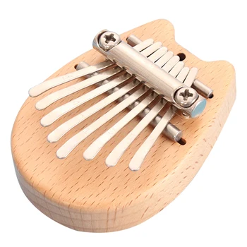 Mini 8 Chei Kalimba Instrument Muzical De Percuție Ușor De Mahon Degetul Mare Pian Portabil Elemente De Muzică