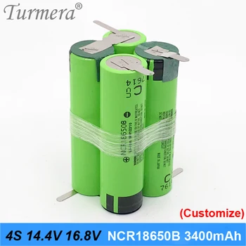 Turmera 3S 4S 5S NCR18650B 18650 3400mAh 6800mAh Baterie de Litiu de Lipit pentru 10.8 V 12V 16.8 V 18V 21V 25V Șurubelniță Baterii