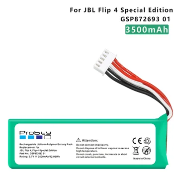 3500mAh-12000mAh Baterie pentru JBL XTREME Flip 4,Flip 4 Special Edition GSP872693 01 Flip 3 Flip 3 GRI GSP872693 P763098 03