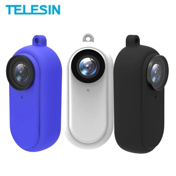 TELESIN Pentru Insta360 GO2 Caz Silicon Moale de Cauciuc, Capac de Protectie Pentru Insta 360 Go2 Accesorii aparat de Fotografiat