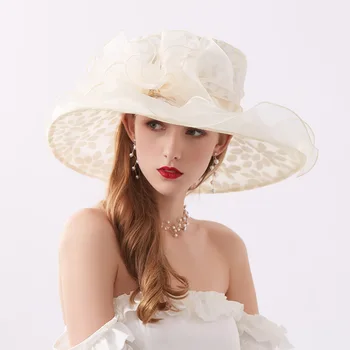 Nunta pălărie paiete chapeau mariage femme facinator pălării de aur negru pentru femei elegante de mireasa palarie accesorii de nunta 2020
