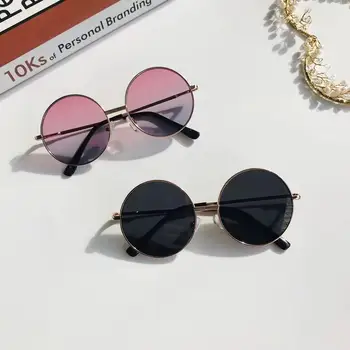 Moda Retro Rotund ochelari de Soare pentru Femei Ochelari de Soare Lentile de Aliaj Copii ochelari de Soare pentru femei Ochelari de Cadru Driver Ochelari Accesorii Auto