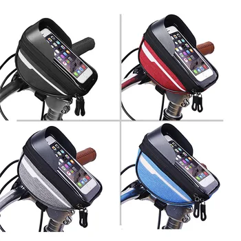Bicicleta geanta de Bicicleta cu Suport pentru Telefon de Biciclete de Munte Sac Impermeabil Touchscreen Telefoane Mobile Inteligente bolsa bicicleta
