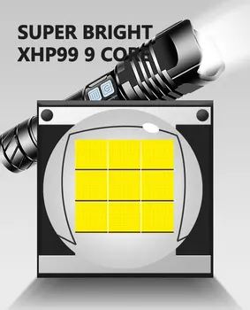 Super-Luminos XHP100 Puternic Lanterna Led-uri Lanterna Xhp90 Tactice Usb Reîncărcabilă Lanterna Flash de Lumină 18650 26650 Led-uri Lanterna