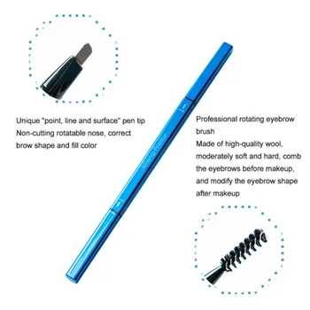 1 buc Creion Sprancene Natural de Lungă Durată Impermeabil Sweatproof Cu Sprânceană Perie cu două capete Sprâncenele Ochi Pen Instrumente de Machiaj TSLM1