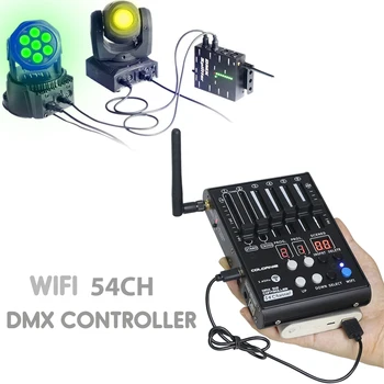 Portabil MINI Wireless DMX Consola de Divertisment la Domiciliu Mini DMX512 Etapă Efect de Lumină Controller Poate alimenta prin USB 5V Power Bank