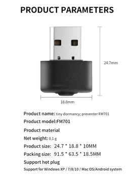 Super Mini Mouse-ul Jiggler Mouse USB Venit Suportă Multi-track Simula Mișcarea Mouse-ului pentru a Preveni Intrarea de Somn, Plug-and-Play