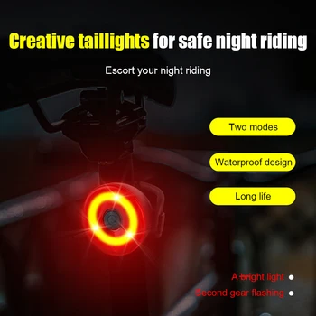 De Lumină portabile, Mountain Bike Lumini de Bicicletă, Lumini Spate Drum de Munte cu Bicicleta LED Lampă de Siguranță Echipamente de Echitatie
