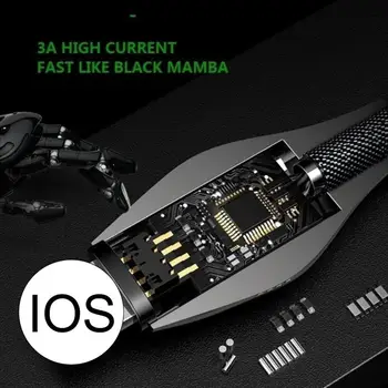 5A Tip C Cablu de Încărcare Rapidă Cap de Șarpe Strălucește 1m Cablu Usb C Mrico iOS Pentru iPhone12 Samsung Huawei P40 Xiaomi Încărcător Cablu de Cablu