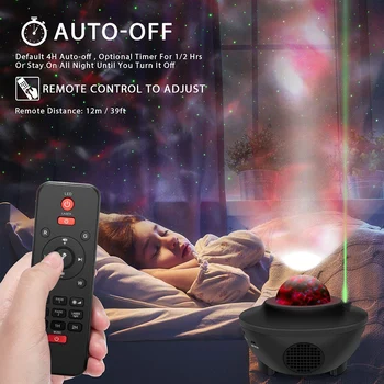 Bluetooth-compatibil Proiector Lumina Music Player LED Star Noaptea Galaxy Lampa Veghe Copii Cadou Decor Iluminat D30