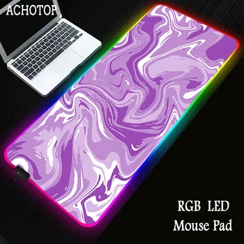 Straturile de Lichid RGB Gaming Mouse Pad Calculator Gamer Mousepad Mare de Cauciuc Mouse-ul Mat Mare Mause Pad PC Tastatura Laptop Birou Covor