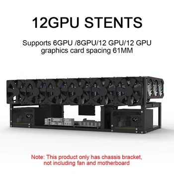12 GPU Transfer Miniere Rack Open-pit Masina de Minerit Cadru Caz Miner Monedă Inel Suport Suport Suport Suport pentru 6/8GPU